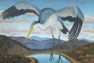 Czapla autorstwa Cedric Morris