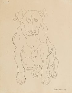Buldog Nancy Morris autorstwa Cedric Morris