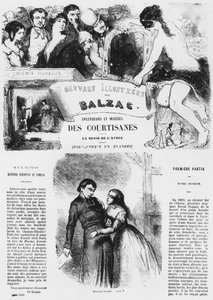 Ilustracja z "Splendeurs et Miseres des Courtisanes" Honore de Balzac, opublikowana w 1867 r.