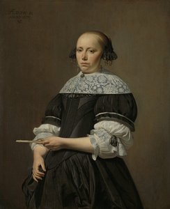 Portret Elisabeth van Kessel, 1671 autorstwa Cesar Boetius van Everdingen