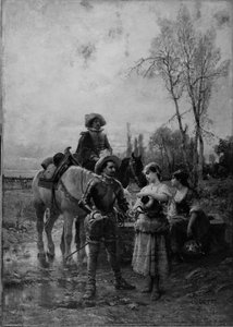 Przy fontannie autorstwa Cesare Agostino Detti