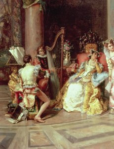 Galileusz na dworze Izabeli, szczegół, 1878
