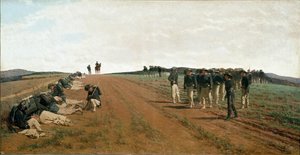 Wrzesień 1870, Bersaglieri w kierunku Porta Pia autorstwa Cesare Bartolena