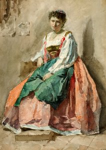 Portret damy, koniec XIX-początek XX wieku.