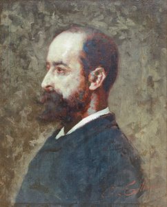 Portret Ambrogio Raffele autorstwa Cesare Tallone