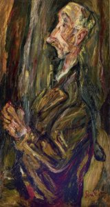 CZŁOWIEK W MODLITWIE - XX WIEK - FRANCUSKI EKSPRESJONIZM autorstwa Chaim Soutine