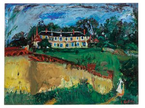 Stary dom w pobliżu Chartres, ok. 1934 autorstwa Chaim Soutine