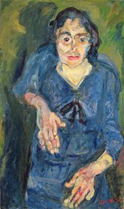 Portret - Kobieta w kolorze niebieskim