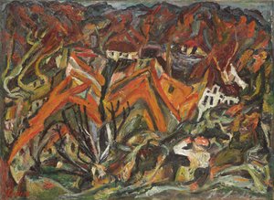Widok wsi; Widok wsi, 1921-1922 autorstwa Chaim Soutine