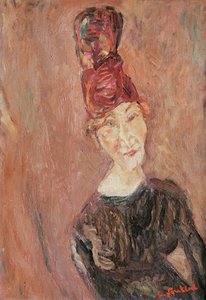 Kobieta w kapeluszu, 1926 autorstwa Chaim Soutine