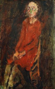Młoda Kobieta w Czerwieni; Młoda kobieta w czerwieni, 1928 autorstwa Chaim Soutine