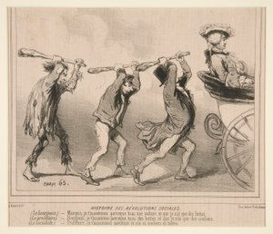 Historia rewolucji społecznych, z Le Charivari autorstwa Cham