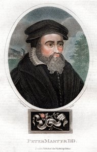 Pietro Martire Vermigli 1499-1562, włoski teolog, 1816. autorstwa Chapman and Co