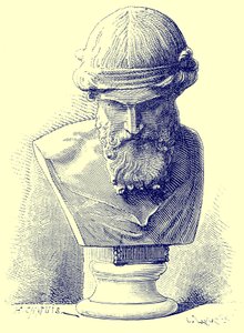 Platon, ilustracja z „Historii Rzymu” Victora Duruy, opublikowana w 1884 r. (obraz ulepszony cyfrowo) autorstwa Chapuis
