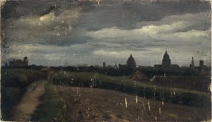 Widok ogólny Paryża z Gobelinów autorstwa Charles Emile Cuisin