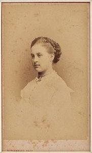 Olga Constantinovna de Russie - Portret wielkiej księżnej Olgi Constantinovna Rosji (1851-1926) par Bergamasco, Charles (Karl) (1830-1896). Fotografia autorstwa Charles Bergamasco