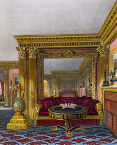 Złoty salon, Grawer Williama Jamesa Bennetta (1787-1844), według projektu Charlesa Wilda (1781-1835), Z historii rezydencji królewskich autorstwa Charles (after) Wild