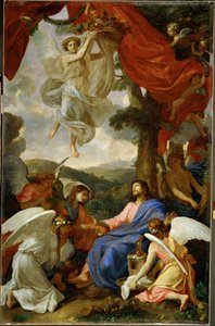 Le Christ au desert servi par les anges - Chrystus na pustyni, któremu służą aniołowie ...