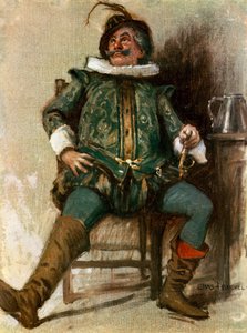 Dwunasta Noc: Sir Toby Belch, Mr Lionel Brough (kolor lito)