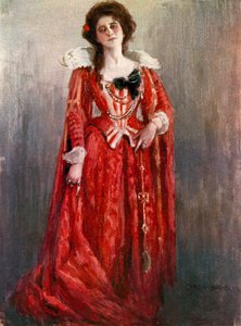 Dwunasta Noc: Hrabina Olivia, panna Maud Jeffries (kolor lito) autorstwa Charles A. Buchel