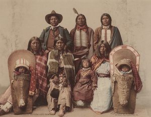 Wódz Ute Severo z rodziną, ok. 1885, opublikowane 1899 (zdjęcie) autorstwa Charles A. Nast