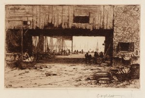 Domy rybackie - wnętrze autorstwa Charles A. Platt