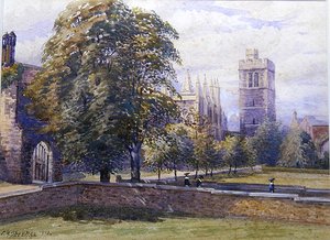 New College z dzwonnicą autorstwa Charles A. Sheehan