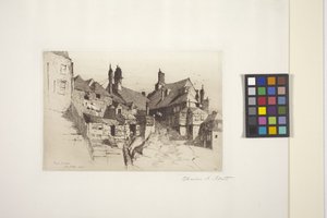 Żyto, Sussex (akwaforta na papierze) autorstwa Charles Adams Platt