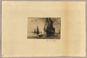 Szkic łodzi autorstwa Charles Adams Platt