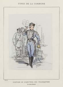 Kostium dyrektora telegrafów, obywatela Pauvert autorstwa Charles Albert d Arnoux Bertall