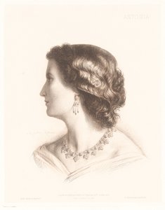 Portret włoskiej kobiety Antonii. (tytuł na obiekcie) Portrety Włoszek (tytuł serii)