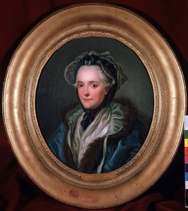 Portret Marie-Louise-Nicole (Marie Louise Nicole), księżnej Enville (Anville) (1716-1797). Obraz Charlesa Amedee Philippe van Loo (1719-1795)