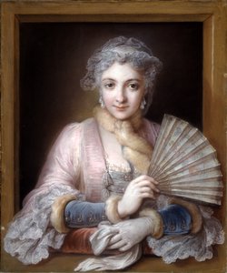 Charlotte Philippine de Chatre de Cange, markiza de Lamure (pastel na niebieskim papierze)