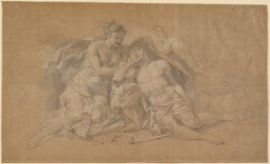 Diana i Endymion autorstwa Charles Antoine Coypel