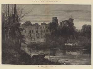 Angielskie domy, zamek Warwick autorstwa Charles Auguste Loye