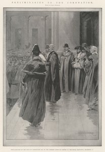 Przygotowania do koronacji autorstwa Charles Auguste Loye
