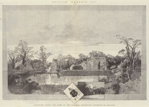 Scrivelsby Court, dom Dymoków, dziedzicznych czempionów Anglii autorstwa Charles Auguste Loye