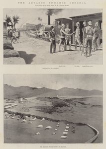 Natarcie w kierunku Dongoli autorstwa Charles Auguste Loye