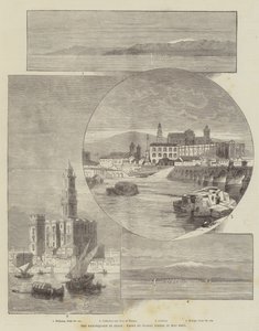 Trzęsienie ziemi w Hiszpanii, widoki miejsc, w których było odczuwalne autorstwa Charles Auguste Loye