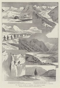Himalaje Lodowce Baltistanu i Wardwan, Kaszmir autorstwa Charles Auguste Loye