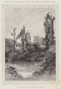 Wizyta księcia i księżnej Walii w Trentham Hall autorstwa Charles Auguste Loye