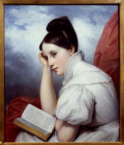 Lampka do czytania Obraz Charlesa Auguste Steubena (1788-1856) 1829 Nantes, Musee des Beaux Arts