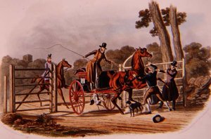 „Niesubordynowany strażnik bramy”, grawerowany przez R.G. Reeve (fl.1811-37) wyd. autorstwa Thomasa McLeana
