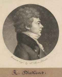 Asbury Dickins autorstwa Charles B. J. Févret de Saint Mémin