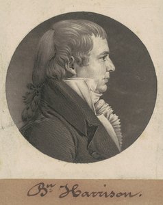 Benjamin Harrison autorstwa Charles B. J. Févret de Saint Mémin