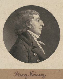 Benjamin King autorstwa Charles B. J. Févret de Saint Mémin