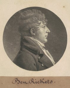 Benjamin Ricketts autorstwa Charles B. J. Févret de Saint Mémin