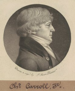 Charles Carroll, Jr. autorstwa Charles B. J. Févret de Saint Mémin