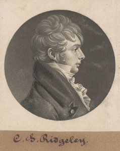 Charles Sterett Ridgely autorstwa Charles B. J. Févret de Saint Mémin