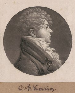 Christian Simon Konig autorstwa Charles B. J. Févret de Saint Mémin
